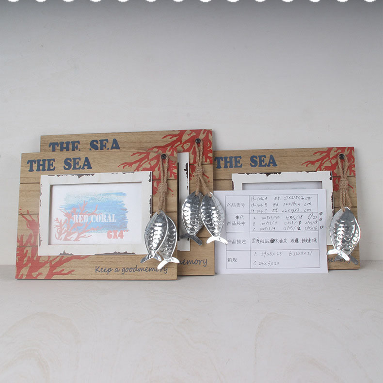 

Hot Mediterranean Creative Retro Wood Place Card Holder Photo Frame Decorative photo Wedding Gift for Guests, Same as picture
