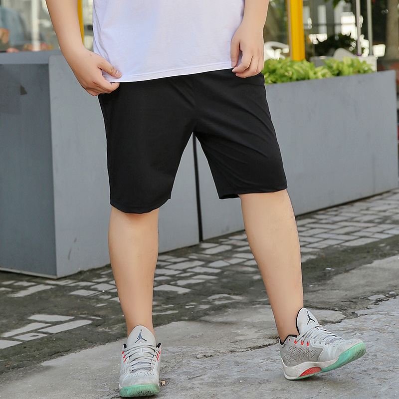 

Summer Men'S Plus Fertilizer Plus Size Nylon Quick-Drying Refreshing Comfortable Casual Shorts Knee Length Pants Casual Shorts, Black