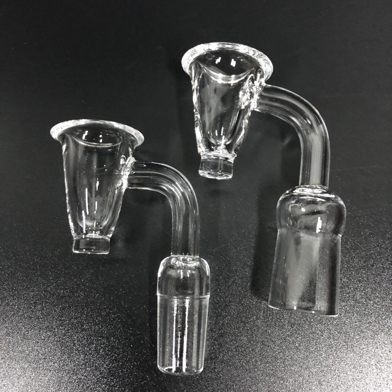 

Best selling Sharp Bottom thickness Quartz Banger Domeless Quartz Nail with 10mm/14mm/18mm clear joint for water bongs dab rig