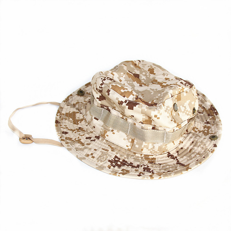 

Tactical Nepalese Boonie Hat Hunting Hat Outdoor Hiking Travel Sun Cap Army Sniper Camouflage Tree Bucket Cap, Dsdg