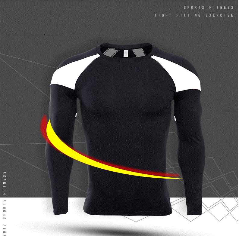 

Mens men Fitnes Wear long Trainig Tops Slim Long T-Shirts Letr Print Tshirts Homes Rning Joge Activ Tshirts Brthable Spring Clothin, Colour 3