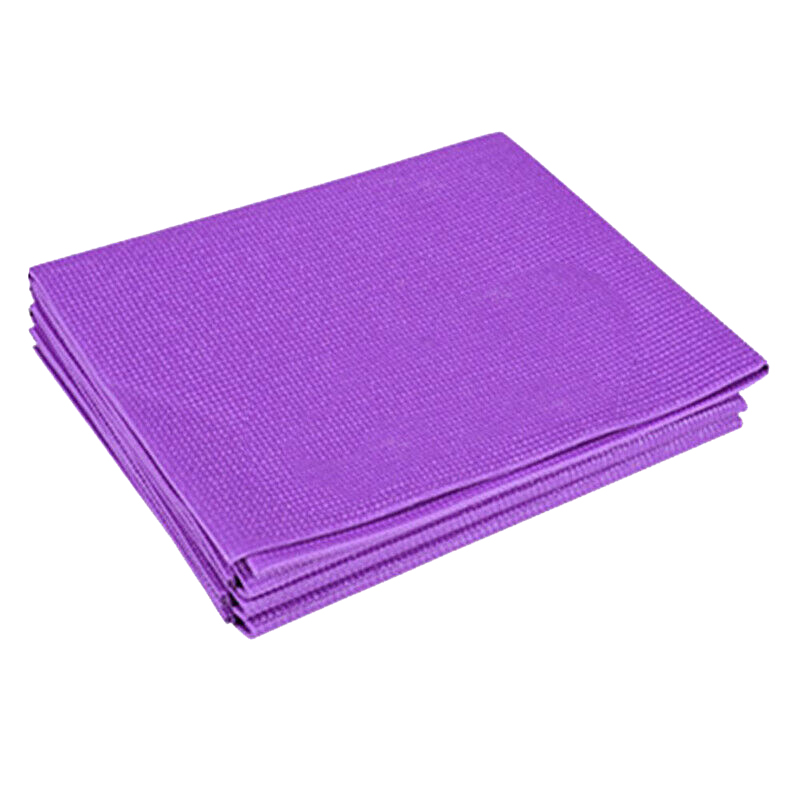 

Yoga Mat Foldable Thin Hot Yoga Mat Sweat Absorbent Anti Slip Mats for Travel and Pilates, Blue