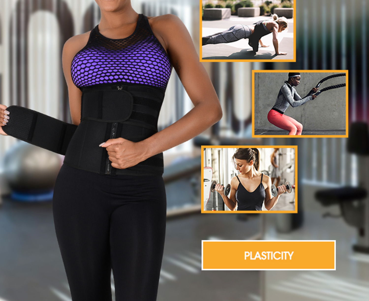  2020 Hot Sweat Waist Trainer Slimmer Trimmer Zip Belt Body Shaper Workout Solid Belts Plus Size Y200501  