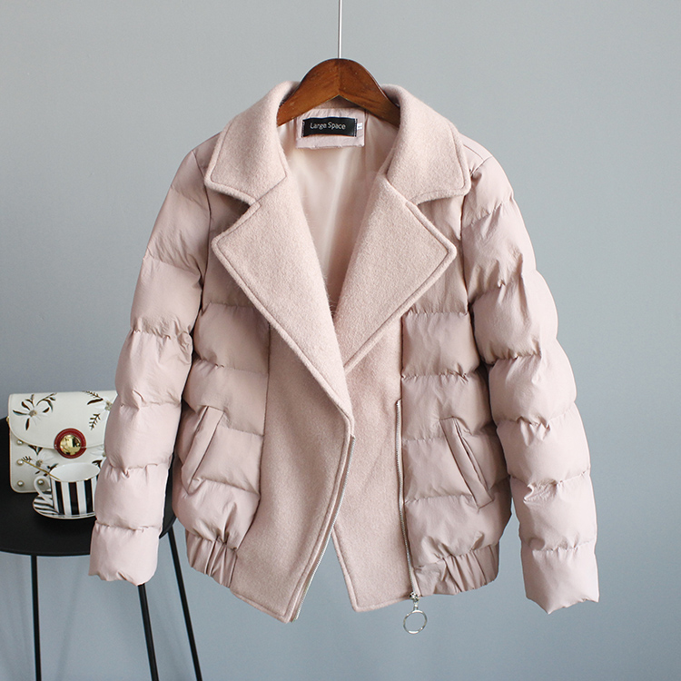 

Down Winter Women Parka Cotton Bubble Coat Female Padded Puffer Jacket Korean Camperas Mujer Invierno KJ5906, Apricot