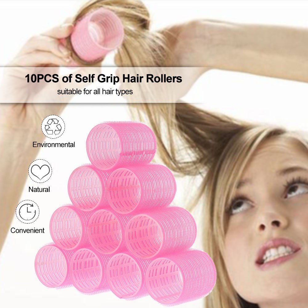 

10pcs/lot Self Grip Hair Rollers Magic Curlers Hairdressing Roller Salon Curling Hair Styling Tool