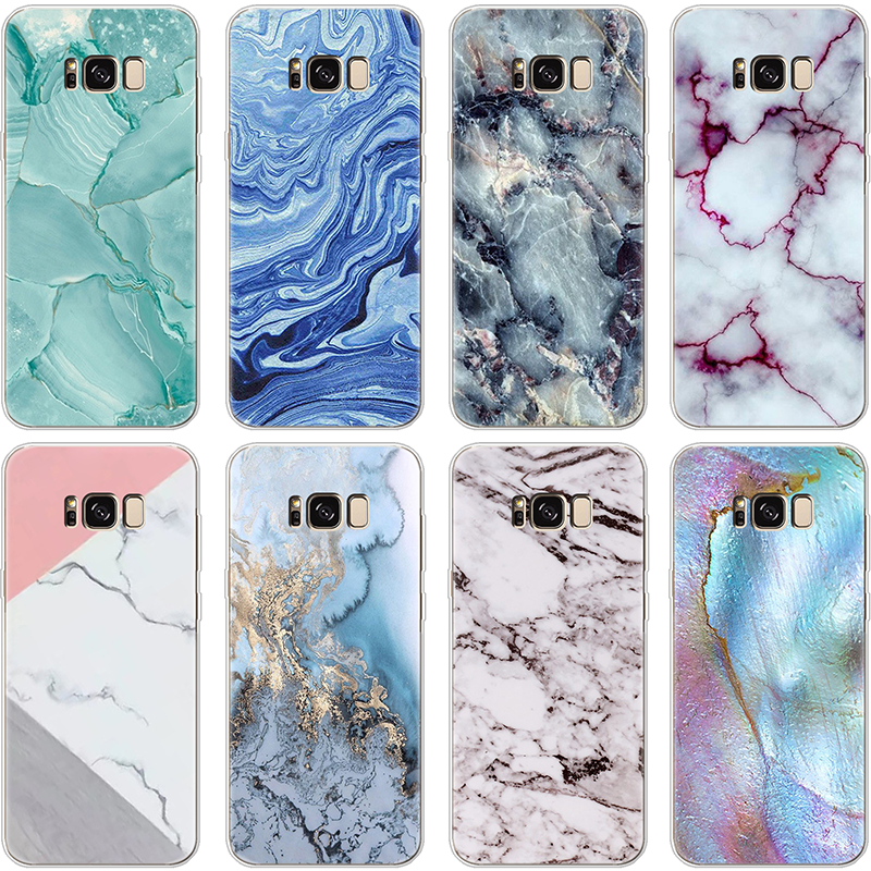 

For Marble TPU Cover Samsung Galaxy S8 S9 S10 Plus S10E A10 A30 A40 A50 A70 M10 M20 For Samsung S8 Case