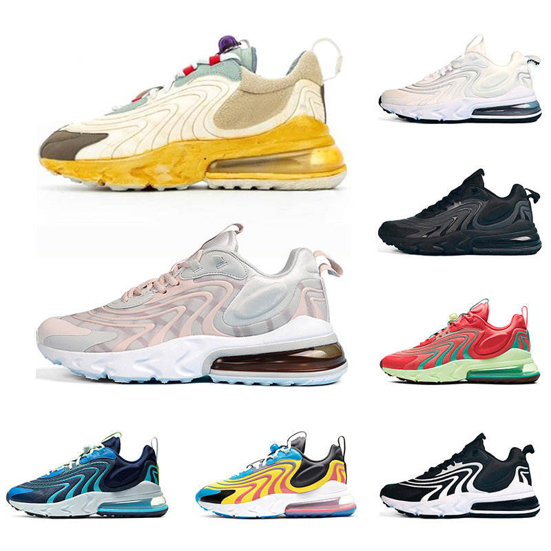 

Newest React Eng Running Shoes Cactus Trails Royal Blackened Blue Triple Black White Bauhaus Mens Womens Trainers Sports Sneakers Size 36-45, Triple black 36-45