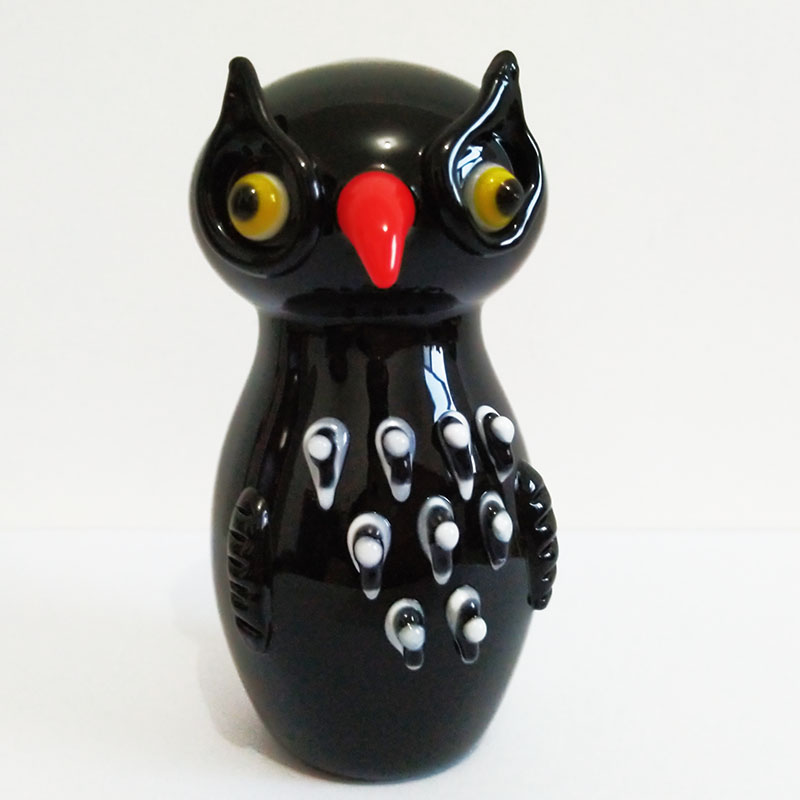 

Whosale Glass Hand Pipes 88g Smoking Tobacco Rig Owl Style 4inch Height Burner