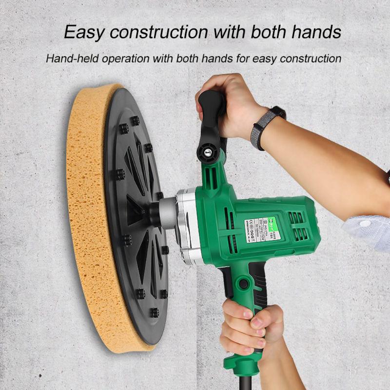 

220V Hand-held Electric Concrete Epoxy Cement Mortar Trowel Wall Smoothing Polishing machine With Sponge Plate