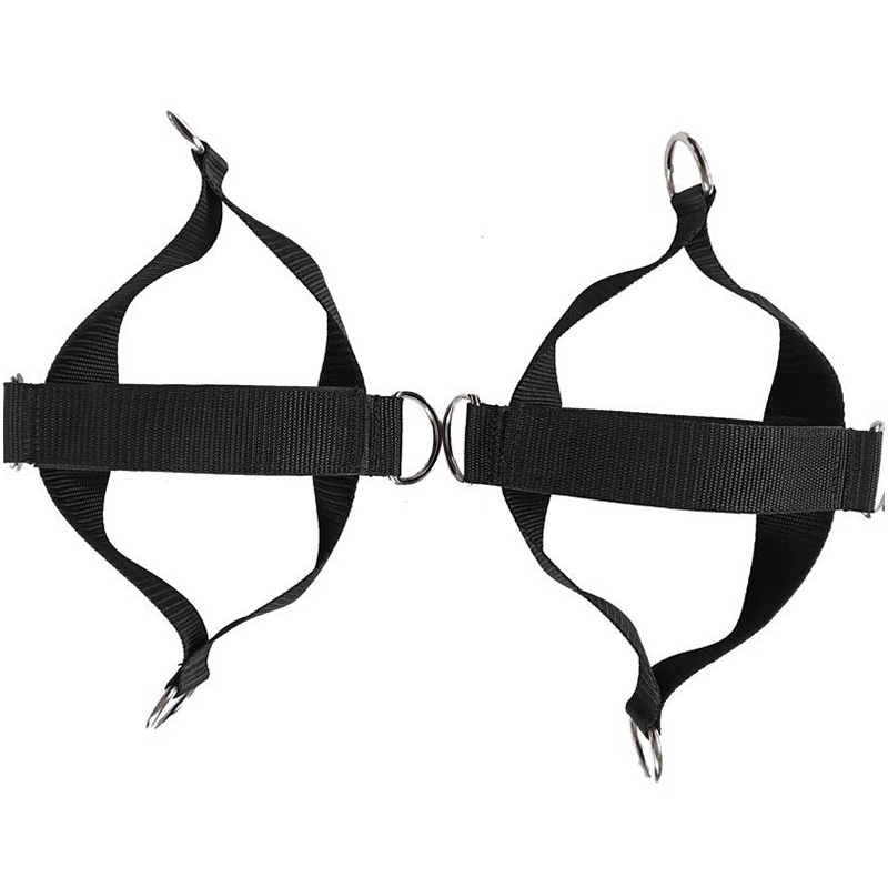 

D-Rings Ankle Strap for Cable Machines and Resistance Bands Women/Men Sizes Glute Leg Band for Fitness Gym Workout Stretching