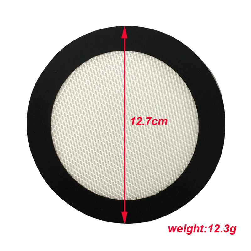 

Round Silicone Dab Mat 5 Inch Small Platinum Cured Food Grade Easy To Clean Non stick Slick Concentrate Wax Oil Pad