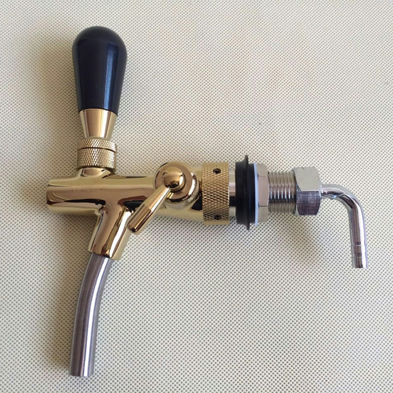 

brand new draft keg beer tap standard shank with compensator flow control for bar or home brew