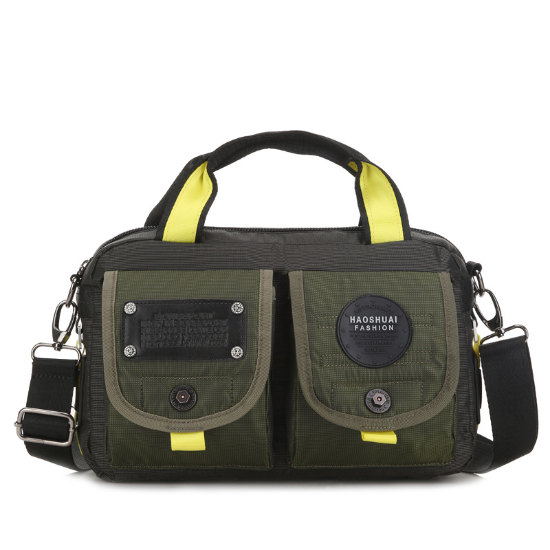 

Hot Sale New Style message bag Men's Casual Shoulder Crossbody Bag Outdoor Waterproof Travel organizer pockets men's satchel, Black