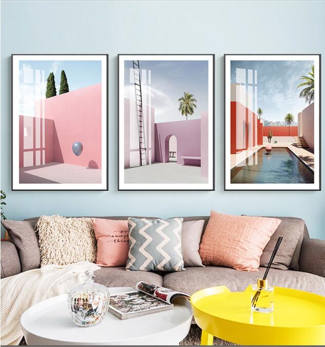Modern Moranti Decorative Paintings Sofa Background Wall Paint Simple Atmospheric Living Room Bedside Crystal Porcelain Painting-image-490229788