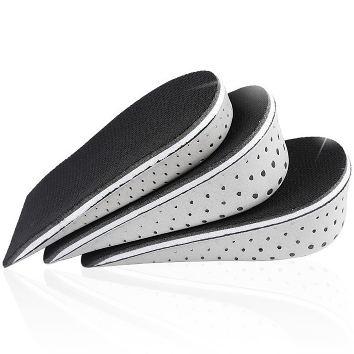 

EVA Increased Height Insert Insoles Massaging Invisible Increase 2 to 4 cm Half Insole Memory Foam Pad Unisex Foot Care Tool, White;pink