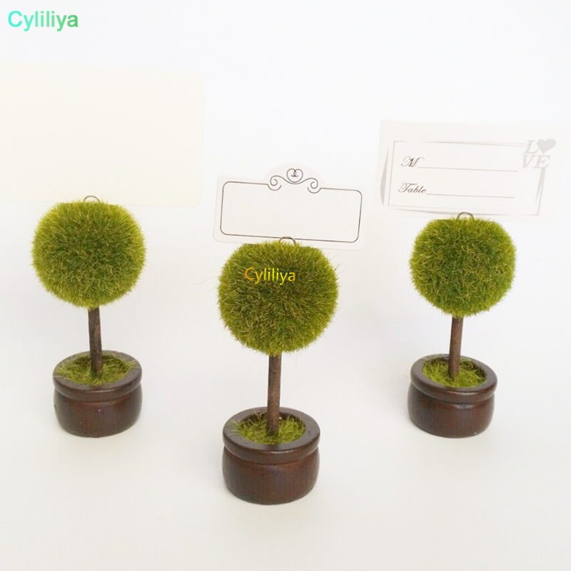 

Wedding Favor Topiary Tree Photo and Place Card Holder Wedding Table Decoration 50pcs