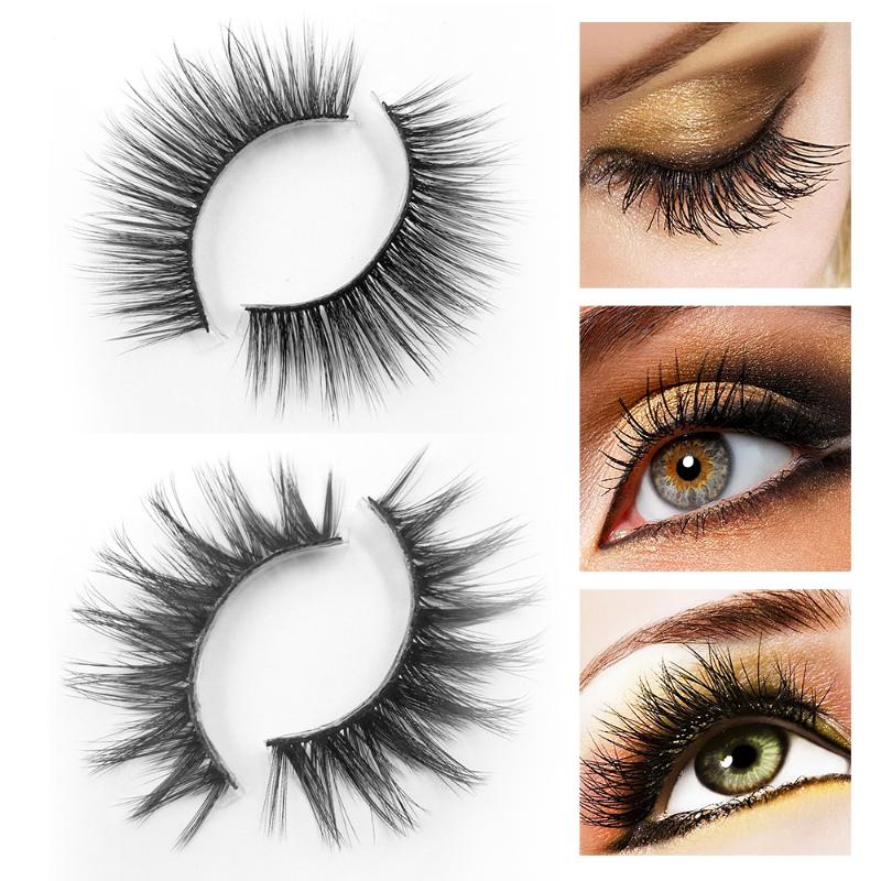 

3D Natural Long Lashes Hair Eyelash Makeup Soft False Eyelashes Makeup Eyelashes Beauty Extension Women Beauty Tools