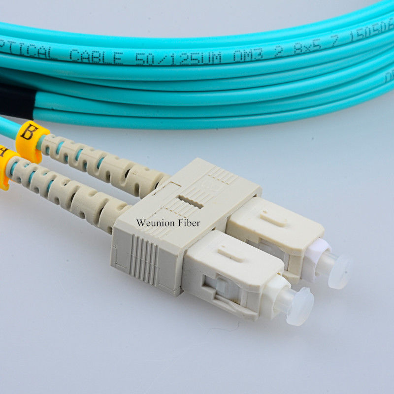 10//16ft LC-LC Duplex Dual Core Multimode Fiber Optic Patch Cable Jumper Wire