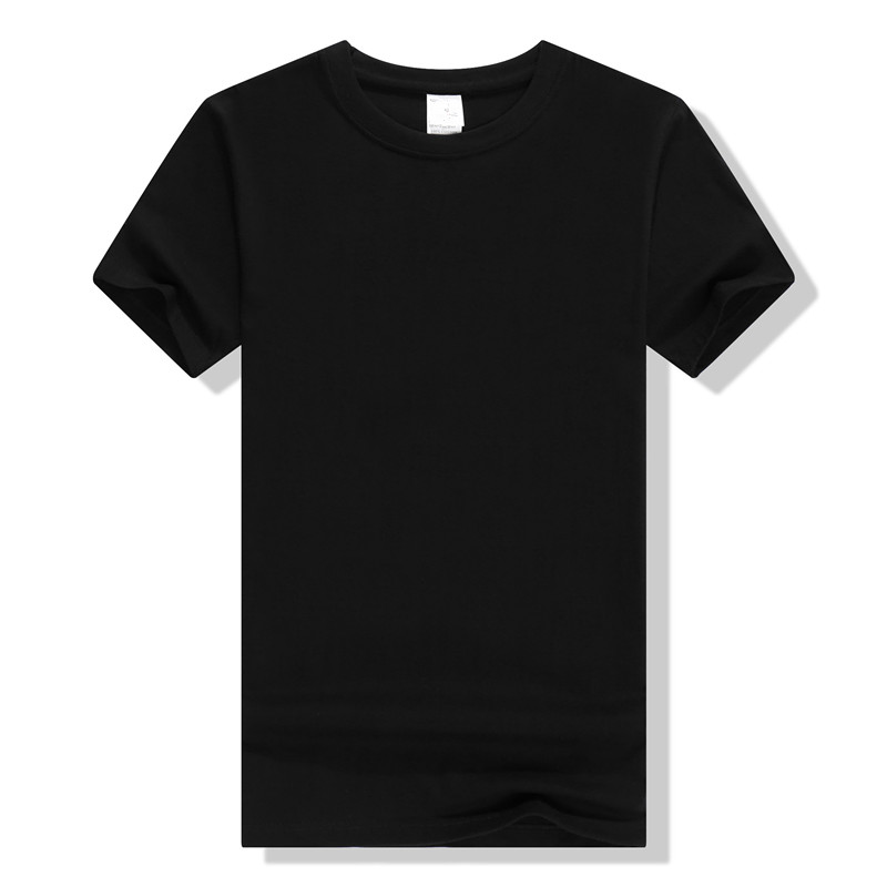 

Combed cotton thread collar short sleeve men and women cotton blank solid color shirt wholesale group clothing custom, No name number
