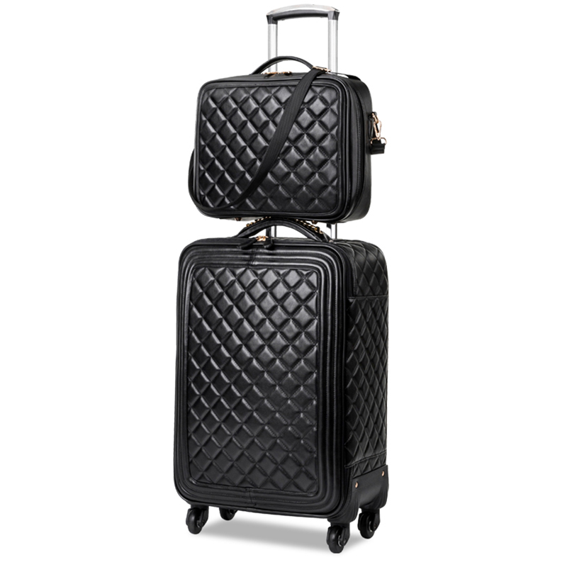 quilted luggage sets