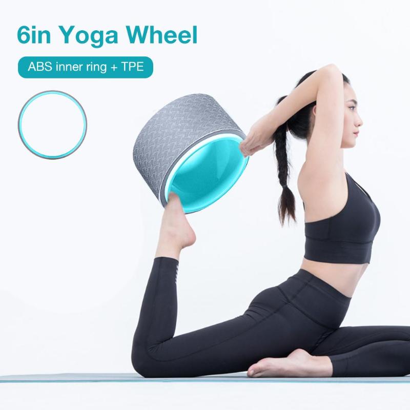 

Women Fitness Equipment Yoga Circles TPE Professional Waist Shape Bodybuilding ABS Gym Workout Yoga Wheel Back Training Tool, Red