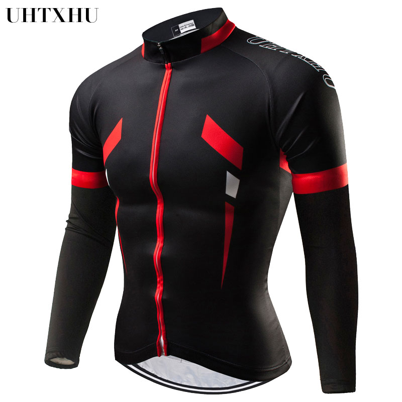 

Uhtxhu 2020 Men Cycling Jersey Autumn Spring Cycling Clothing Bike Bicycle Jerseys Bicycle Wear
