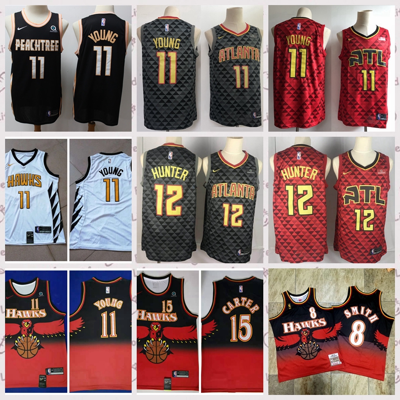Hawks Trae Young//Vince Carter Jersey Top sin Mangas Bordado cl/ásico de Jersey Fan Edition