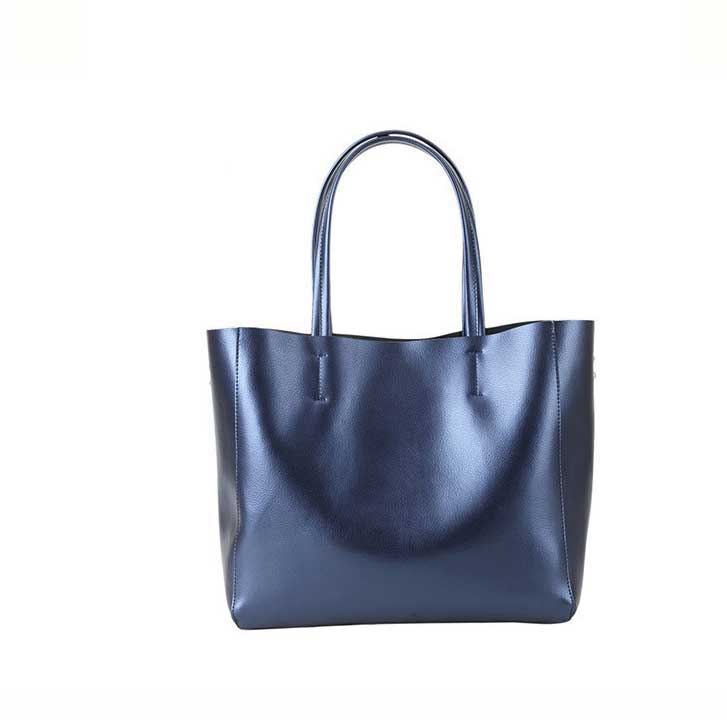 

Designer-New European and American fashion leather ladies'bags, cowhide single shoulder handbags, large ladies' shopping bags, Black
