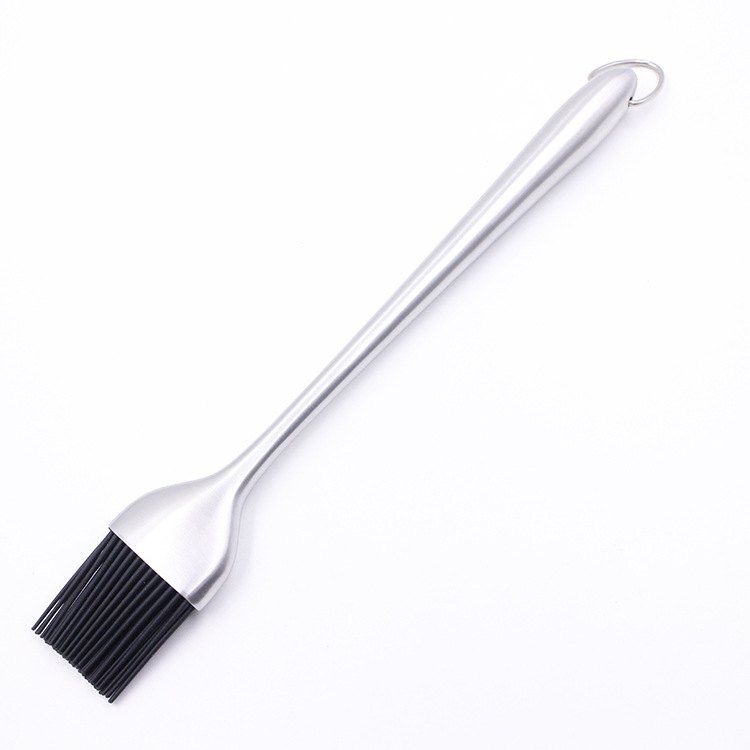 

Wholesale 3 pc/lot Barbecue brush seasoning brush environmental sweeper baking utensils stainless steel silicone, Photo color