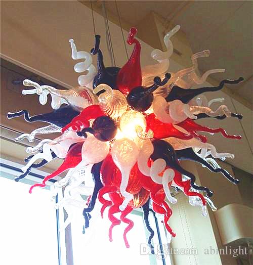

New Arrival Turkish Style CE/UL Certificate Energy-saving Murano Glass Crystal Hotel Decoration Unique Designed Colored Pop Chandelier