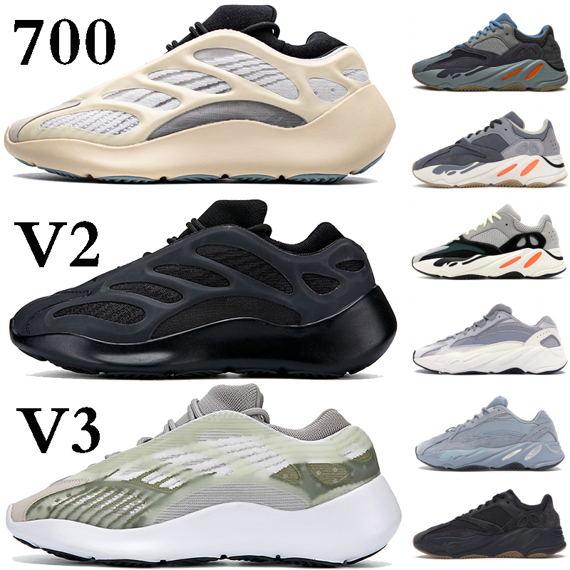 

Reflective 700 V3 Alvah Black Azeal Mens Womens stylist Shoes White Skeleton Glow In The Dark Running Sneakers Trainers