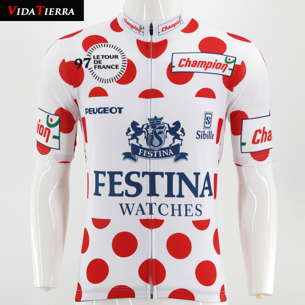 

2019 VIDATIERRA MEN cycling jersey white red mtb jersey go pro classic can custom pro racing team maillot ciclismo lucky COOL Retro honour