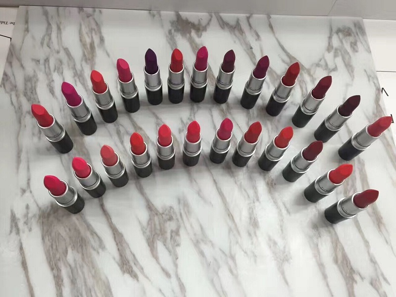 

60pcs Matte Lipstick Batom Fosco Rouge Lipstick 3g 24 Different Colors, Customize
