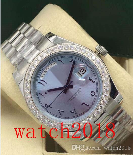 

3 Style Luxury Watch Ice Blue Roman Dial Bigger Diamond Bezel 228206 WATCH CHEST Automatic Fashion Men's Watch Wristwatch