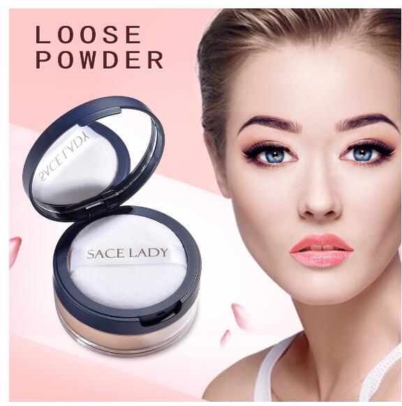

SACE LADY Matte Loose Powder Translucent Makeup Oil-control Compact Cosmetic, Color