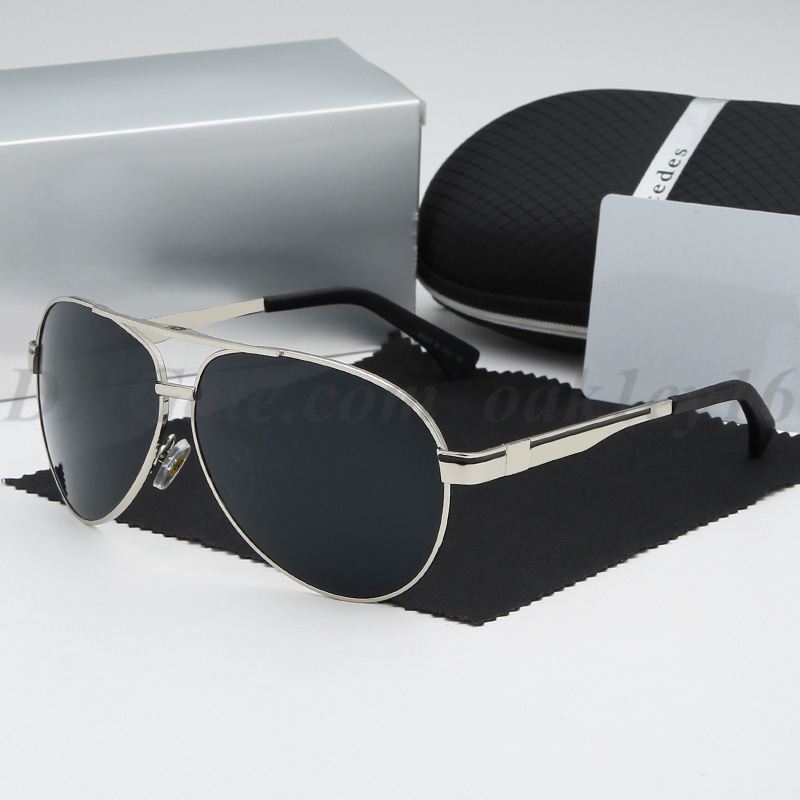 

New Men And Women Metal 737 Sunglasses Brand Designer Sun Glasses Classic Pilot Sunglasses With Free Case And Box