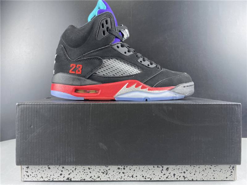 avec boîte 2020 hommes chaussures de basket-ball baskets 5s Top 3 CZ1786-001 pour hommes chaussures de sport noir rouge taille US7.5-13