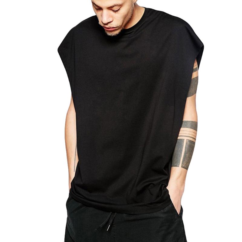 

Men' Vest Casual Fashion Hip Hop Style Pure Color Sports Sleeveless Vest Tops Baggy Fashion Streetwear Sports Boy' Shirts