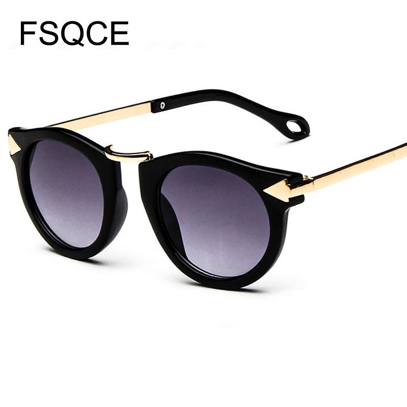 2018 New Baby Boys Girls Kids Sunglasses Vintage Round Sun Glasses Children Arrow Protection Oculos De Sol Gafas MRZPu