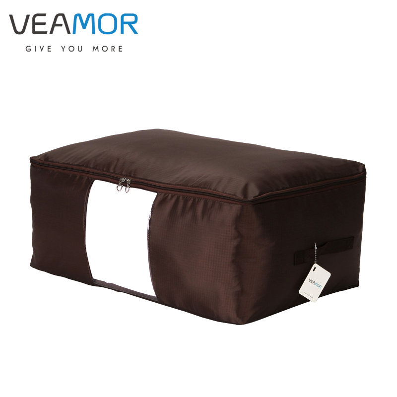 

VEAMOR Oxford Fabric Under Bed Storage Bag Closet Organizer Space Saver Bag for Clothing Duvets Bedding Pillow Quilt Dustproof