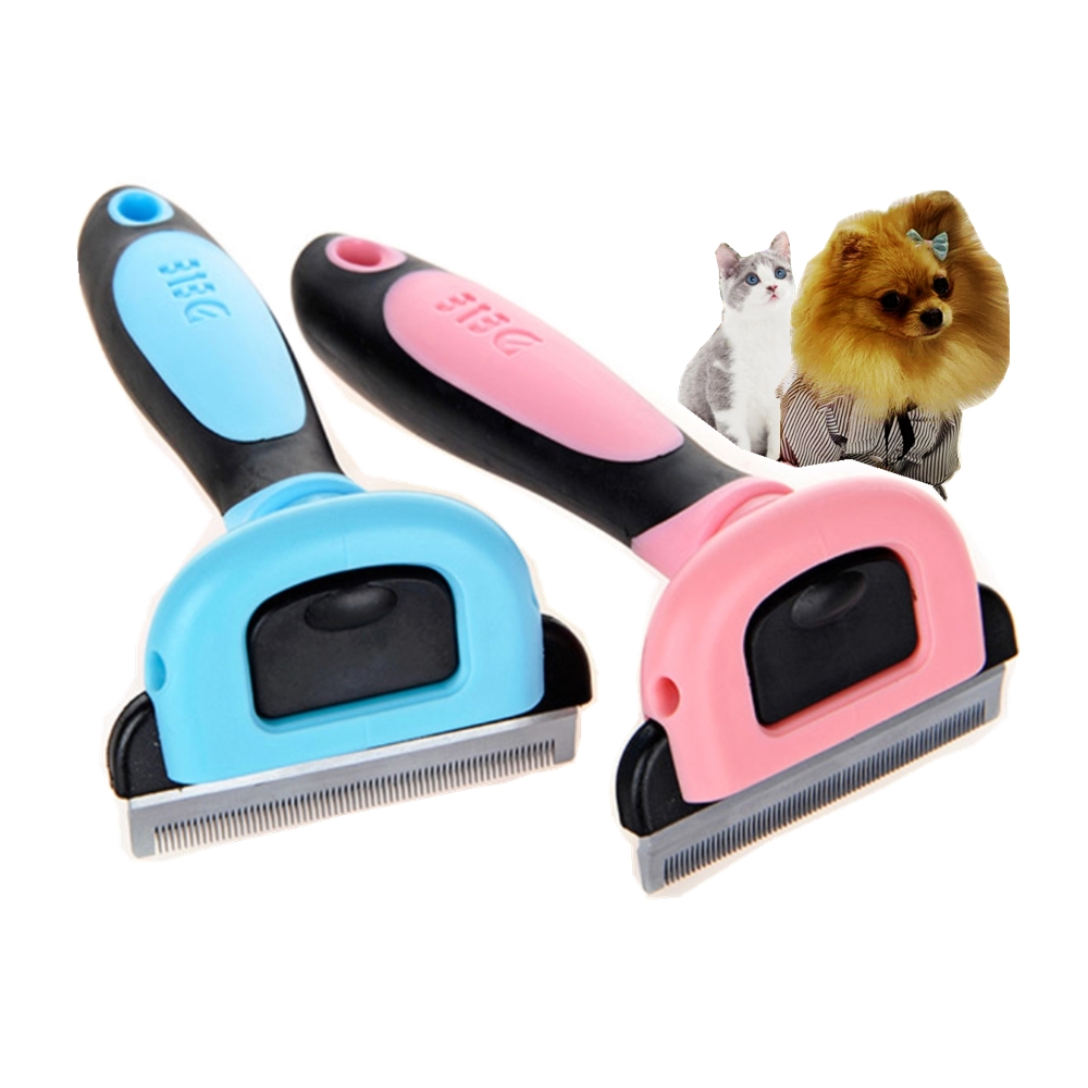 

Pet Brush Dog Combs for Shedding Glove Matted Hair Cleaning Grooming Cat for Cats Long Haired Kitten Puppy Dematting, Blue