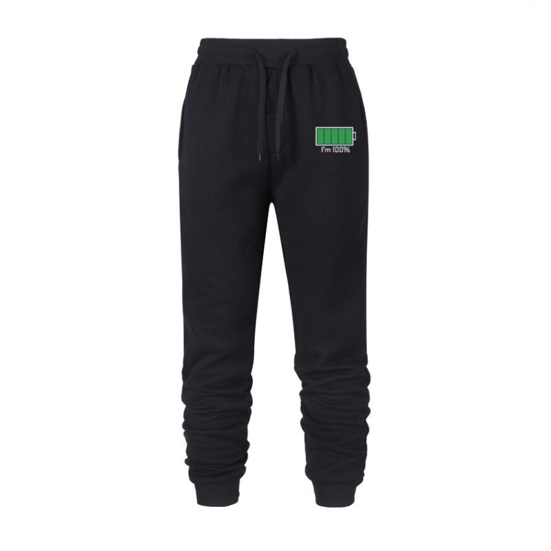 

Autumn Winter Sweatpants Personality Print Men' Jogges Trousers Thicken Large Size Warm Pants Men Fashion Trend Sporting Pants, Orange