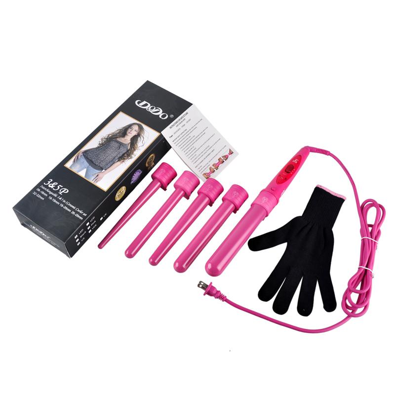 5 In 1 Curling Wand Set Hair Curling Tong Hair Curl Iron The Wand Hair Curling Irons Gift Set 09-32mm Curler Wand EU US Plug Rizadores De Pelo