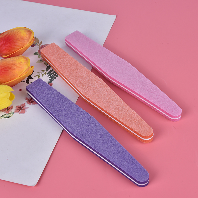 

1/2Pcs Nail Buffer Nail Art File Diamond Washable Double Sided Sponge File 100/180 Polish Block Pro Grinding Manicure Tool