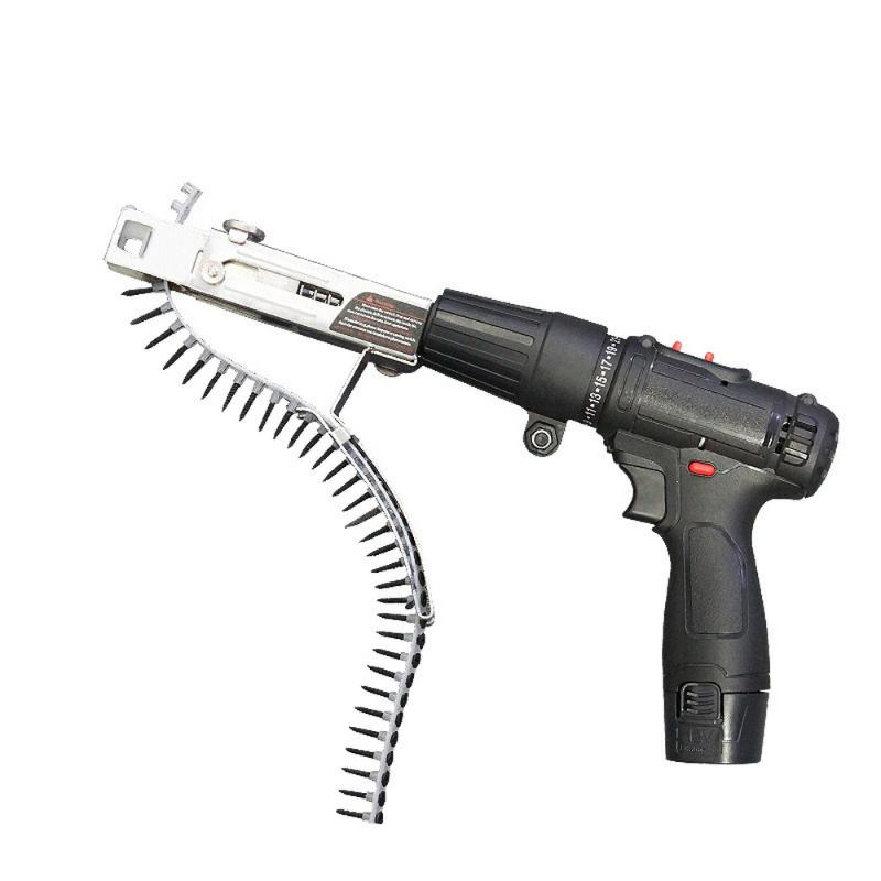 

Automatic Chain Screw Gun Woodworking Chain Nail Gun Adapter for Electric Drill Woodworking Tool Cordless Power Drill Attachment