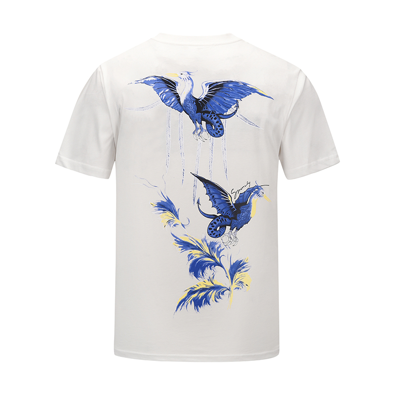 

HOT Pure cotton men's design T-shirt Fashion high-quality cotton men's round neck letter casual T-shirt Men's streetwear T-shirt, White;black