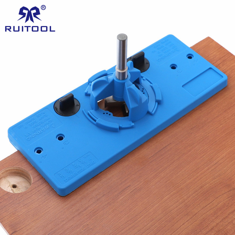 

35mm Dowel Jig Concealed Hinge Jig Boring Drill Guide with Stop Door Cabinet Accessories Wood