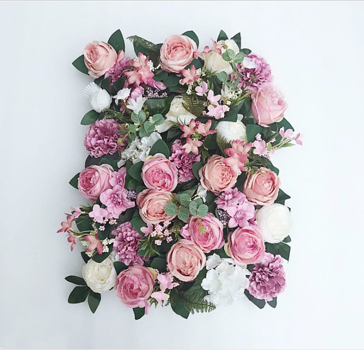 

Artificial flower wall 60*40cm rose hydrangea flower background wedding flowers home party Wedding decoration accessories, 01