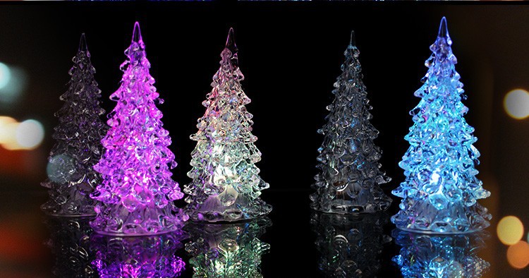 

Christmas Xmas Tree Color Changing LED Light Lamp Home Party Decoration Wedding Toys For Children Home Decor