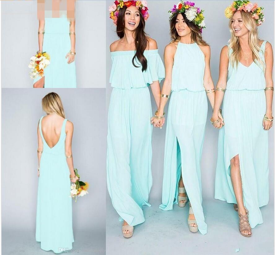 light mint green bridesmaid dresses